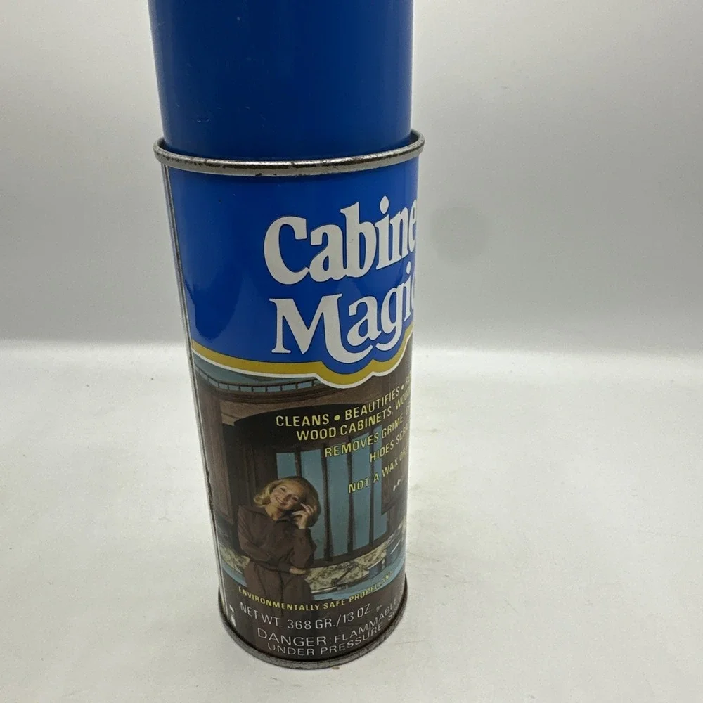Original Cabinet Magic Cleaner 13oz Discontinued Vintage Advertising